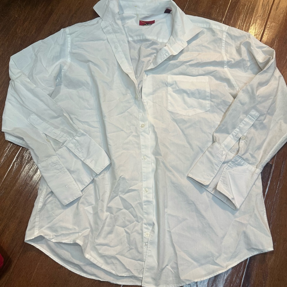 Men's White Button Up